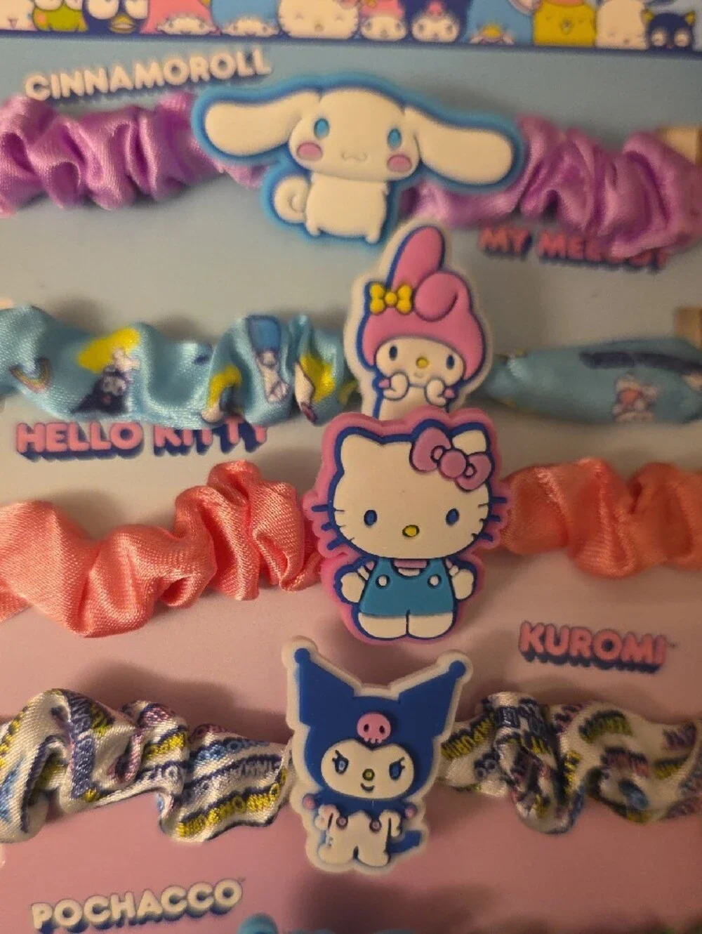 Sanrio Hello Kitty & Friends Kids Hair Ties - Multi Color